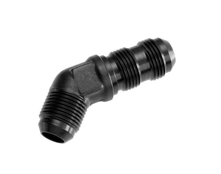 -03 male AN/JIC bulkhead adapters 45 degree - black
