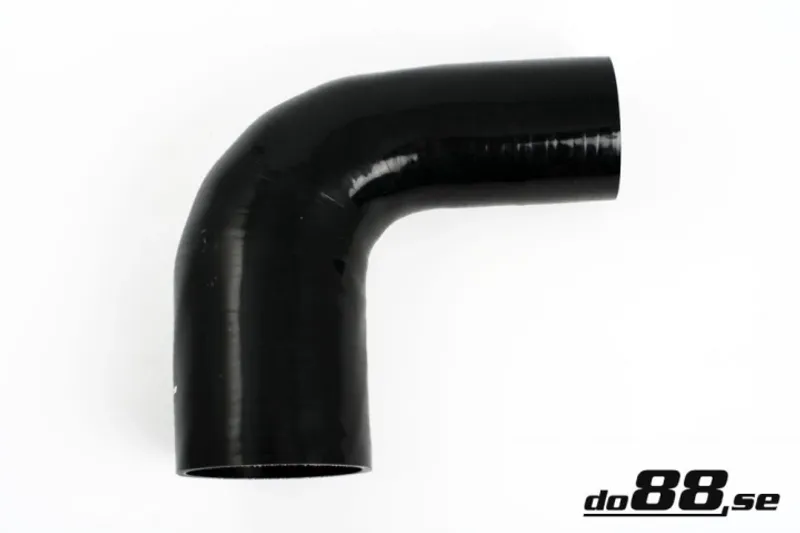 Silikonslange svart 90 grader 3 - 4'' (76 - 102mm)