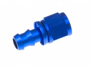 Hovedbilde -06 straight AN/JIC hose end push lock - blue